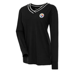 Pittsburgh Steelers Antigua Women's Symbolic Long Sleeve V-Neck Top | NFL Near me