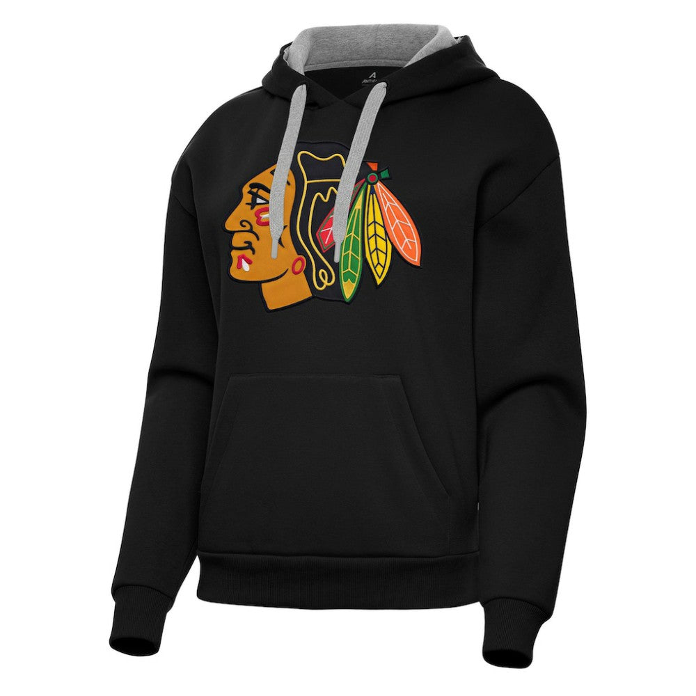 Chicago Blackhawks Antigua Women's Victory Pullover Hoodie - NHL Hoodies