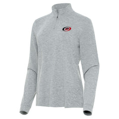 Carolina Hurricanes Antigua Women's Mentor Quarter-Zip Mock Long Sleeve Top - NHL