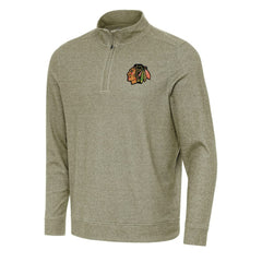 Chicago Blackhawks Antigua Subtle Quarter-Zip Sweatshirt - NHL Sweatshirts
