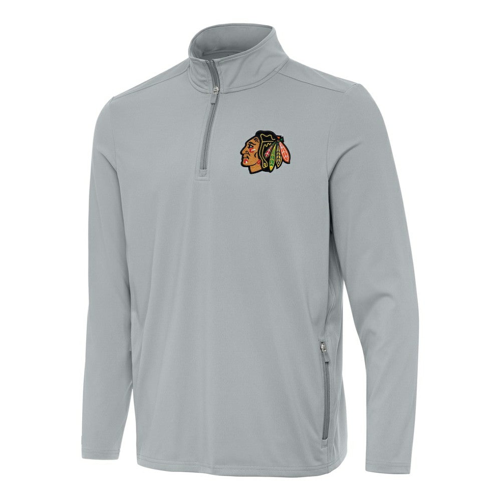Chicago Blackhawks Antigua Perilous Quarter-Zip Sweatshirt - NHL Sweatshirts