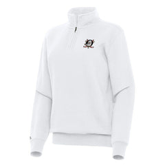 Anaheim Ducks Antigua Women's Victory Quarter-Zip Sweatshirt - NHL Sweatshirts