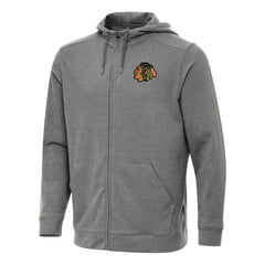 Chicago Blackhawks Antigua Effortless Full-Zip Hoodie Jacket - NHL Hoodies