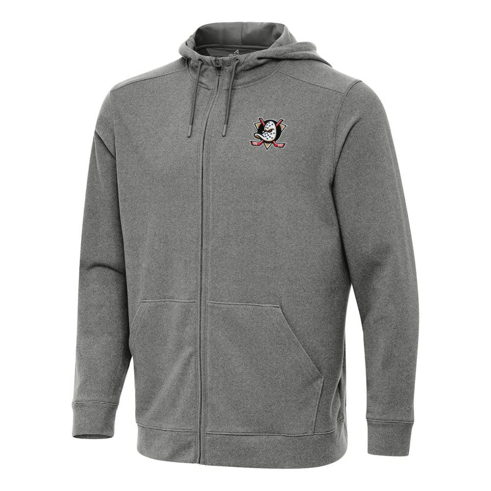 Anaheim Ducks Antigua Effortless Full-Zip Hoodie Jacket - NHL Hoodies