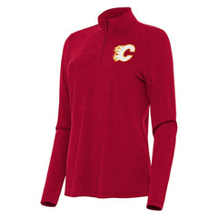 Calgary Flames Antigua Women's Bright Quarter-Zip Top - NHL