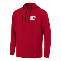 Calgary Flames Antigua Spikes Quarter-Zip Hoodie - NHL Hoodies