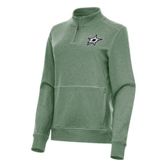 Dallas Stars Antigua Women's Crush Quarter-Zip Fleece Sweatshirt - NHL Sweatshirts