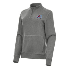 Colorado Avalanche Antigua Women's Crush Quarter-Zip Fleece Sweatshirt - NHL Sweatshirts