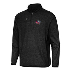 Columbus Blue Jackets Antigua Certain Quarter-Zip Tri-Blend Sweatshirt - NHL Sweatshirts