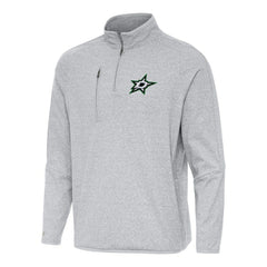 Dallas Stars Antigua Certain Quarter-Zip Tri-Blend Sweatshirt - NHL Sweatshirts