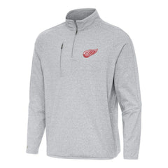 Detroit Red Wings Antigua Certain Quarter-Zip Tri-Blend Sweatshirt - NHL Sweatshirts