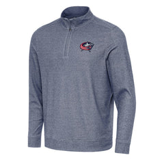 Columbus Blue Jackets Antigua Subtle Quarter-Zip Sweatshirt - NHL Sweatshirts