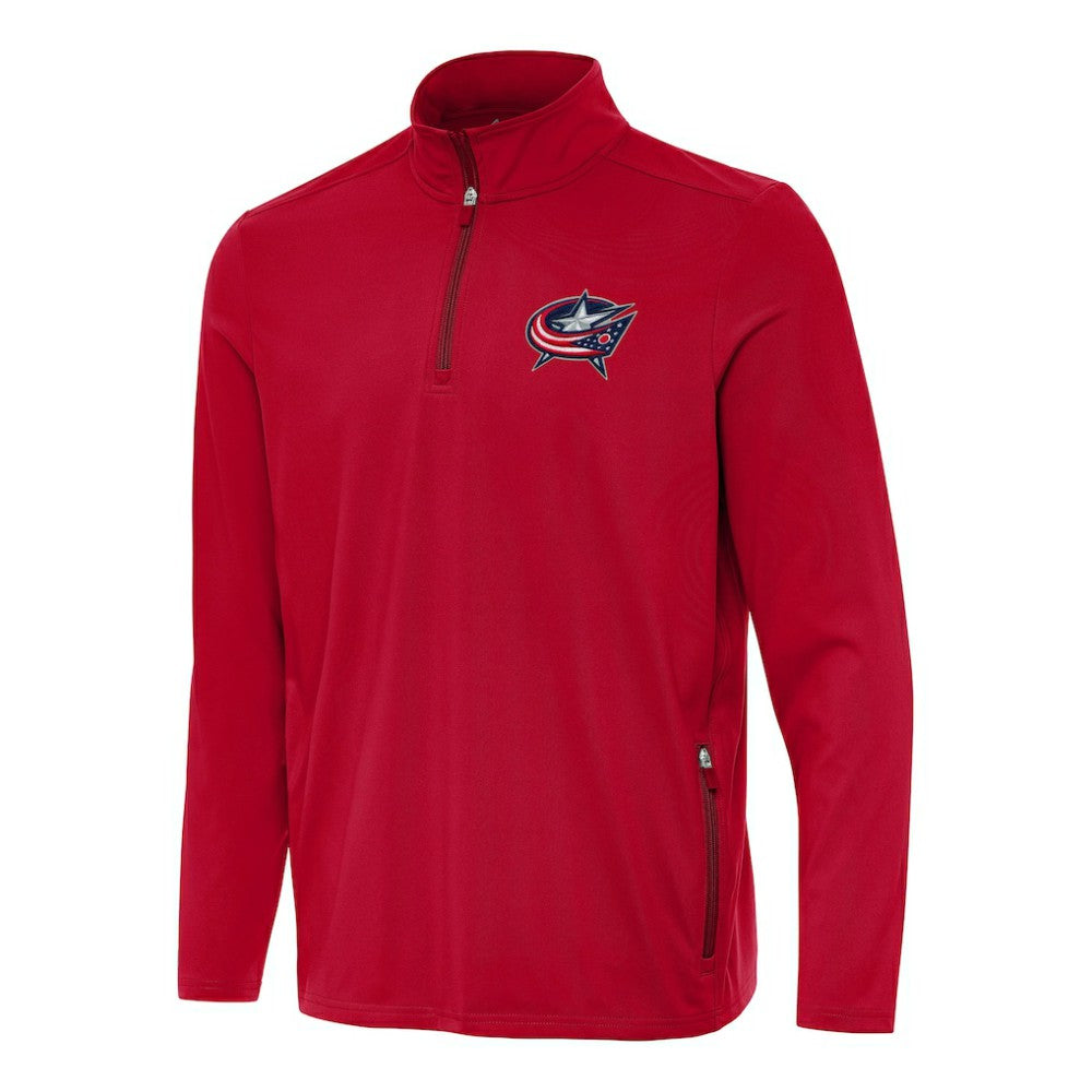 Columbus Blue Jackets Antigua Perilous Quarter-Zip Sweatshirt - NHL Sweatshirts