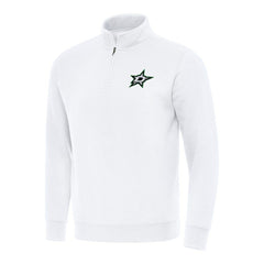 Dallas Stars Antigua Victory Quarter-Zip Mock Sweatshirt - NHL Sweatshirts