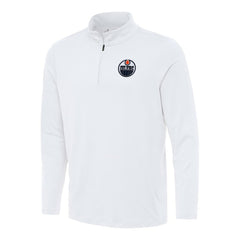 Edmonton Oilers Antigua Reprocess Quarter-Zip Top - NHL