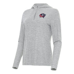Columbus Blue Jackets Antigua Women's Daybreak Quarter-Zip Hoodie - NHL Hoodies
