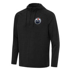 Edmonton Oilers Antigua Spikes Quarter-Zip Hoodie - NHL Hoodies