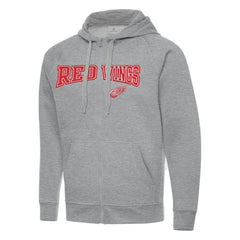 Detroit Red Wings Antigua Big & Tall Victory Full-Zip Hoodie - NHL Hoodies