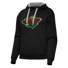 Minnesota Wild Antigua Women's Victory Pullover Hoodie - NHL Hoodies