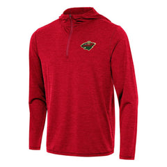 Minnesota Wild Antigua Tidy Quarter-Zip Hoodie - NHL Hoodies