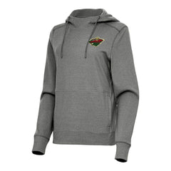 Minnesota Wild Antigua Women's Justice Pullover Hoodie - NHL Hoodies