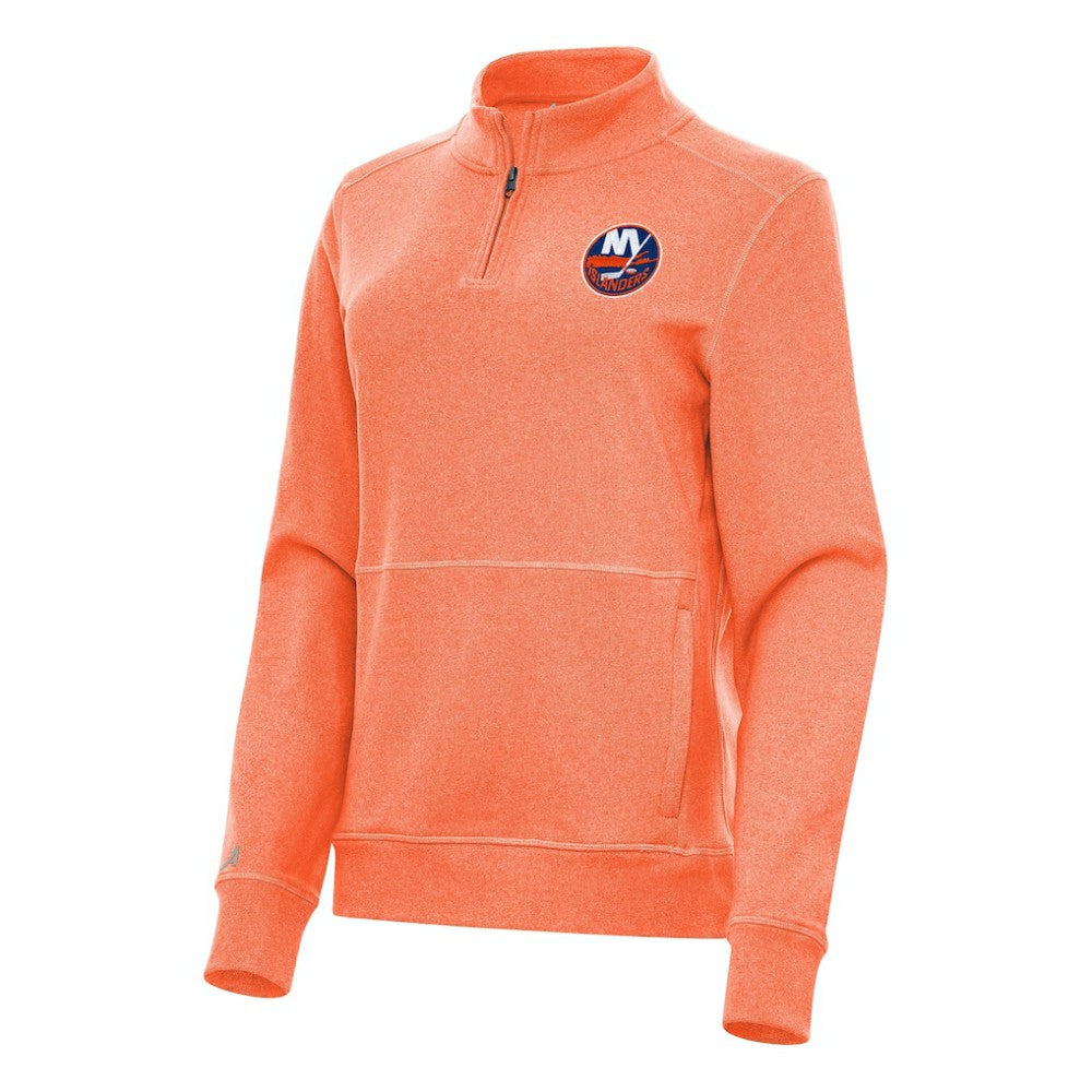 New York Islanders Antigua Women's Crush Quarter-Zip Fleece Sweatshirt - NHL Sweatshirts