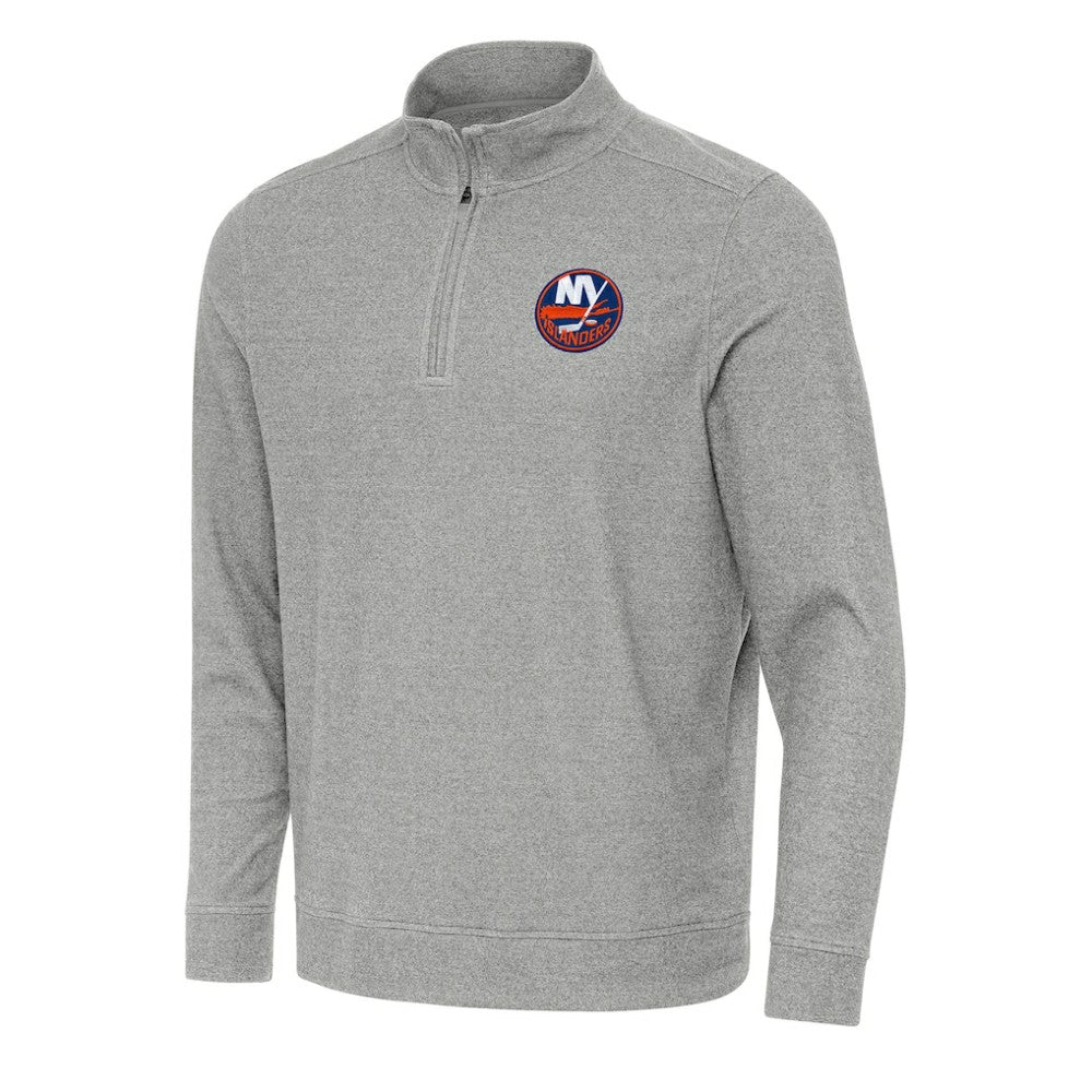 New York Islanders Antigua Subtle Quarter-Zip Sweatshirt - NHL Sweatshirts