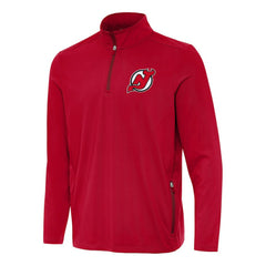 New Jersey Devils Antigua Perilous Quarter-Zip Sweatshirt - NHL Sweatshirts