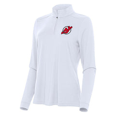 New Jersey Devils Antigua Women's Intent Quarter-Zip Top - NHL Jerseys