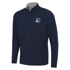 New York Rangers Antigua Content Quarter-Zip Pullover Top - NHL Pullover