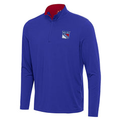 New York Rangers Antigua Content Quarter-Zip Pullover Top - NHL Pullover