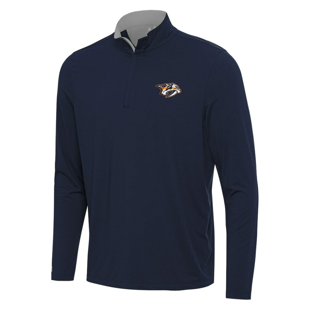 Nashville Predators Antigua Content Quarter-Zip Pullover Top - NHL Pullover
