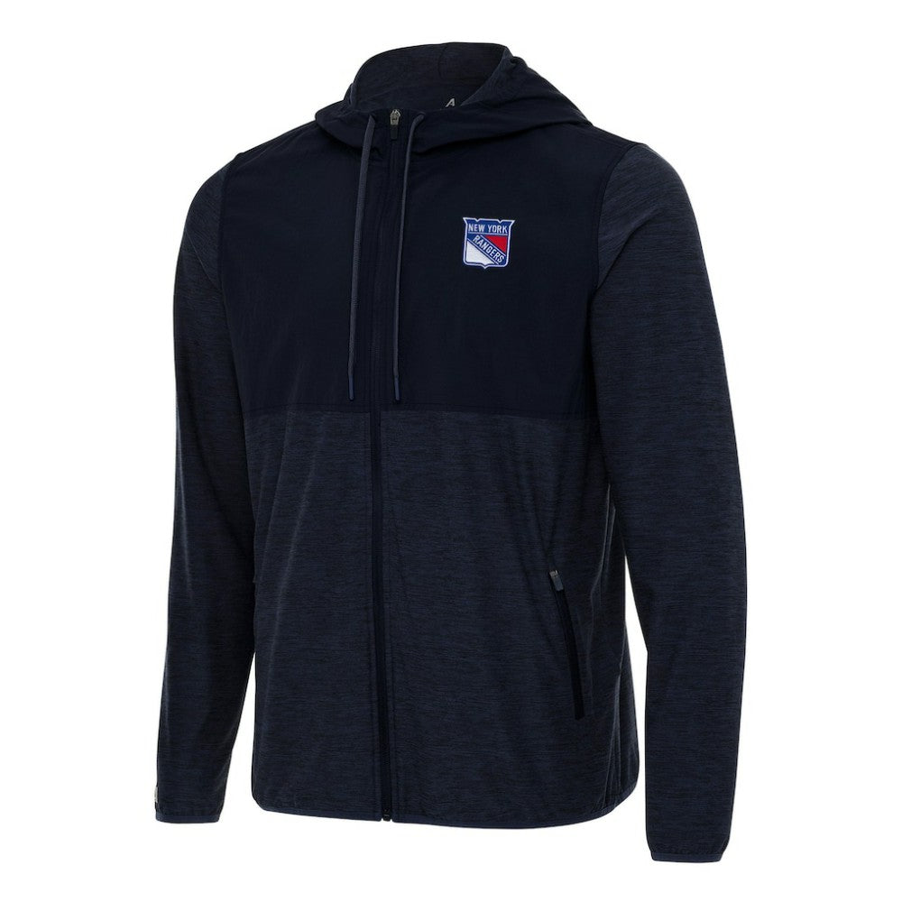 New York Rangers Antigua Sway Full-Zip Hoodie Jacket - NHL Hoodies