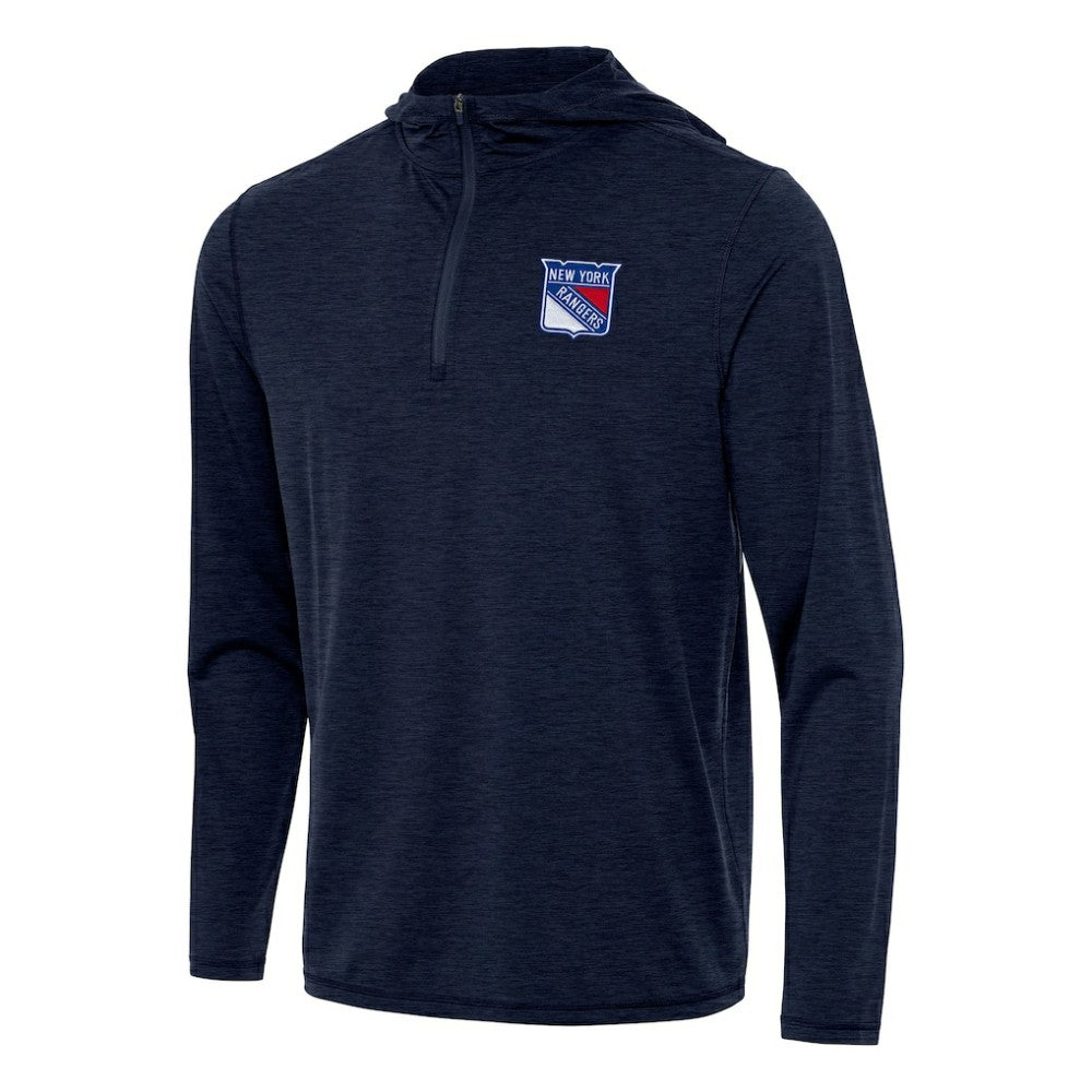 New York Rangers Antigua Tidy Quarter-Zip Hoodie - NHL Hoodies