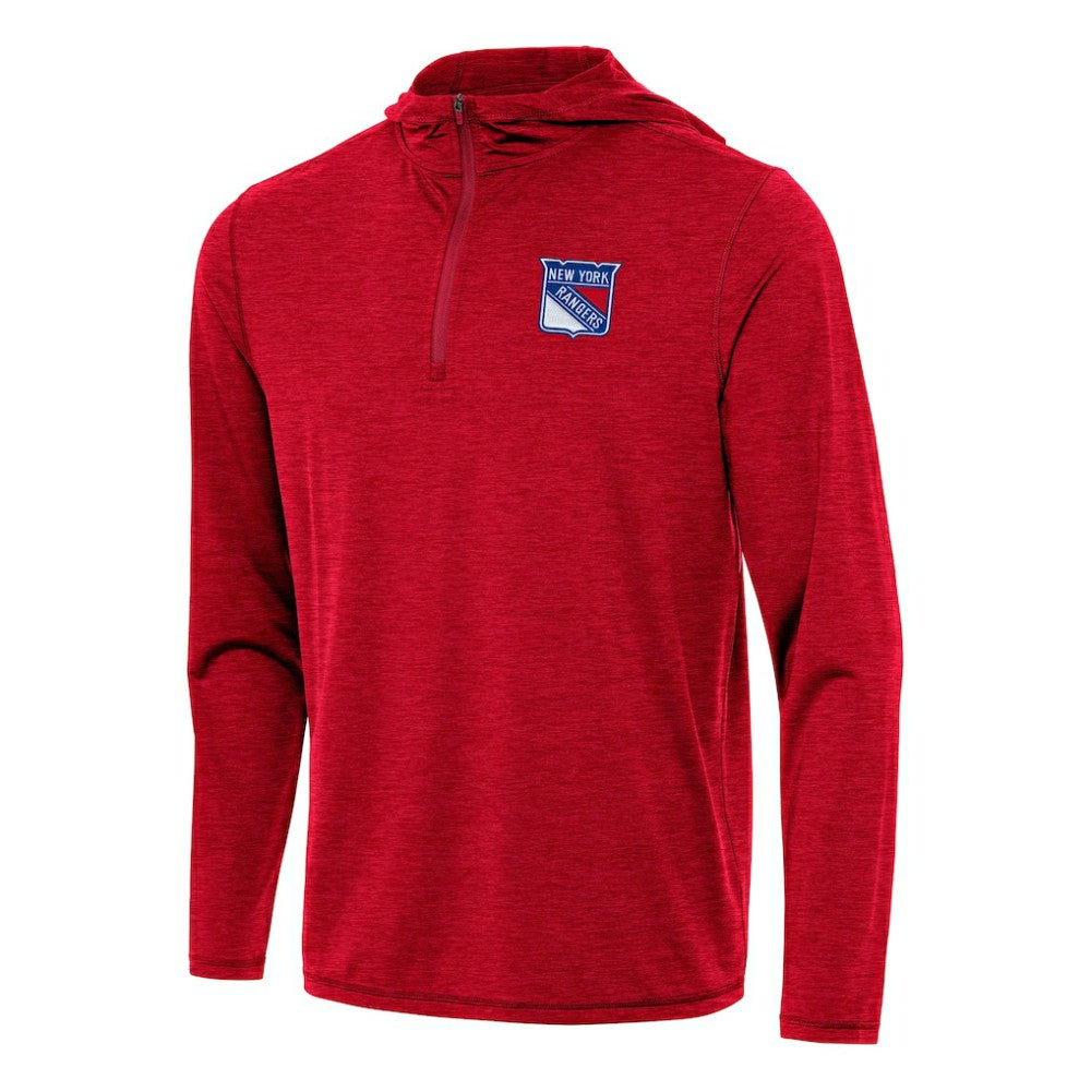 New York Rangers Antigua Tidy Quarter-Zip Hoodie - NHL Hoodies