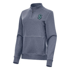 Seattle Kraken Antigua Women's Crush Quarter-Zip Fleece Sweatshirt - NHL Sweatshirts
