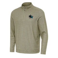 San Jose Sharks Antigua Subtle Quarter-Zip Sweatshirt - NHL Sweatshirts