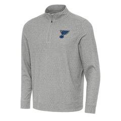 St. Louis Blues Antigua Subtle Quarter-Zip Sweatshirt - NHL Sweatshirts