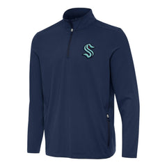 Seattle Kraken Antigua Perilous Quarter-Zip Sweatshirt - NHL Sweatshirts