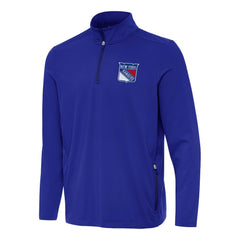 New York Rangers Antigua Perilous Quarter-Zip Sweatshirt - NHL Sweatshirts