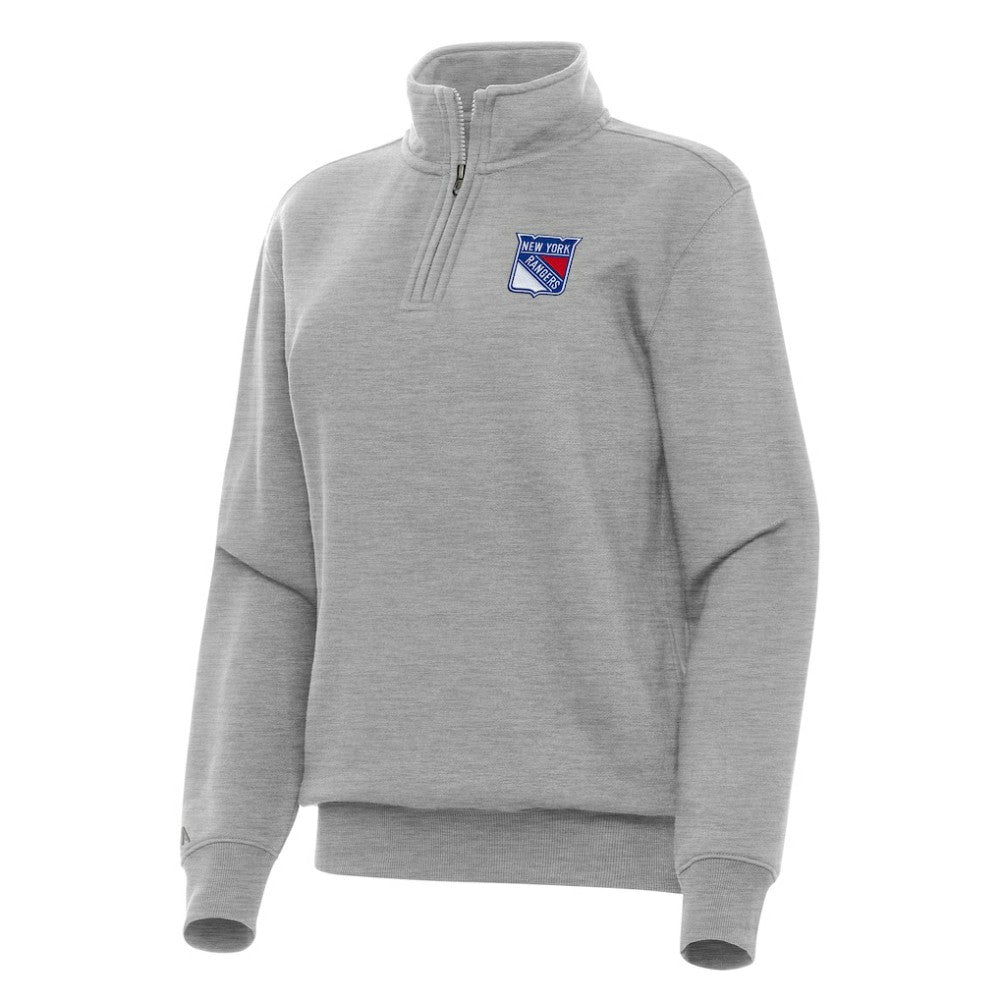New York Rangers Antigua Women's Victory Quarter-Zip Sweatshirt - NHL Sweatshirts