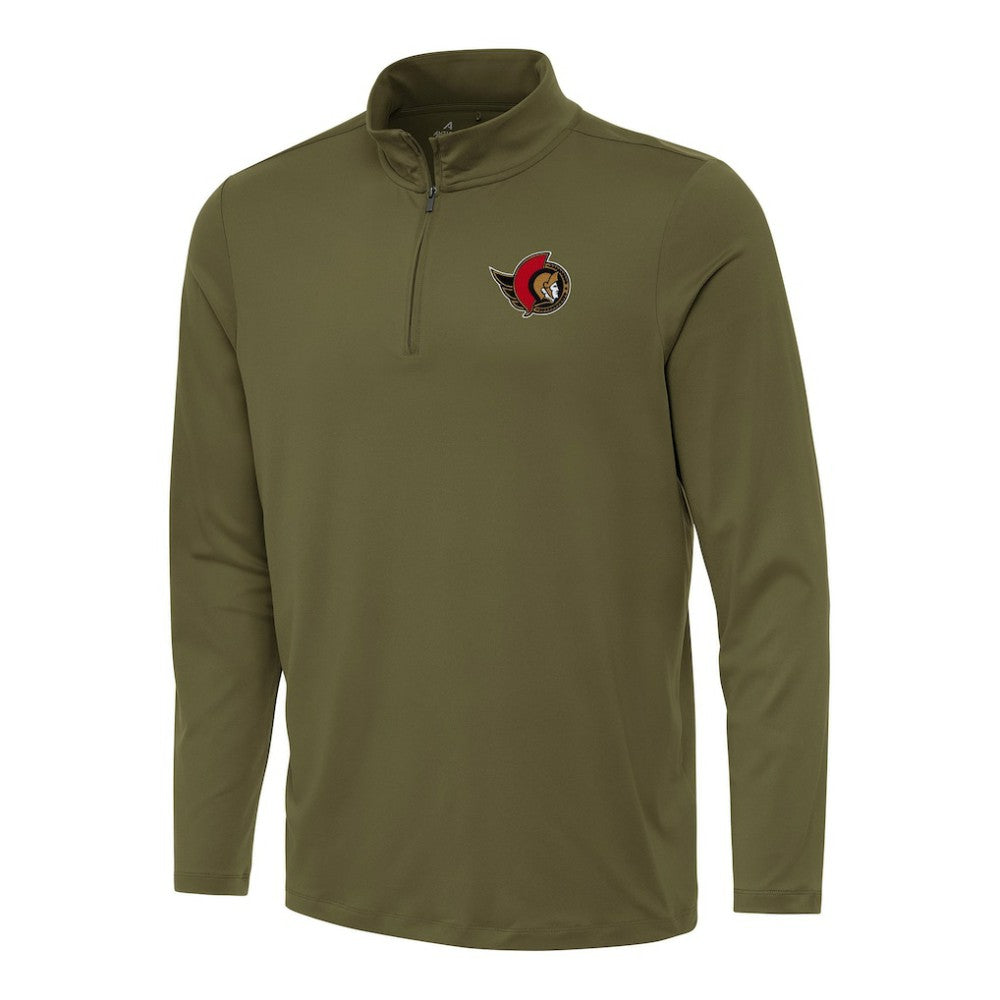 Ottawa Senators Antigua Reprocess Quarter-Zip Top - NHL