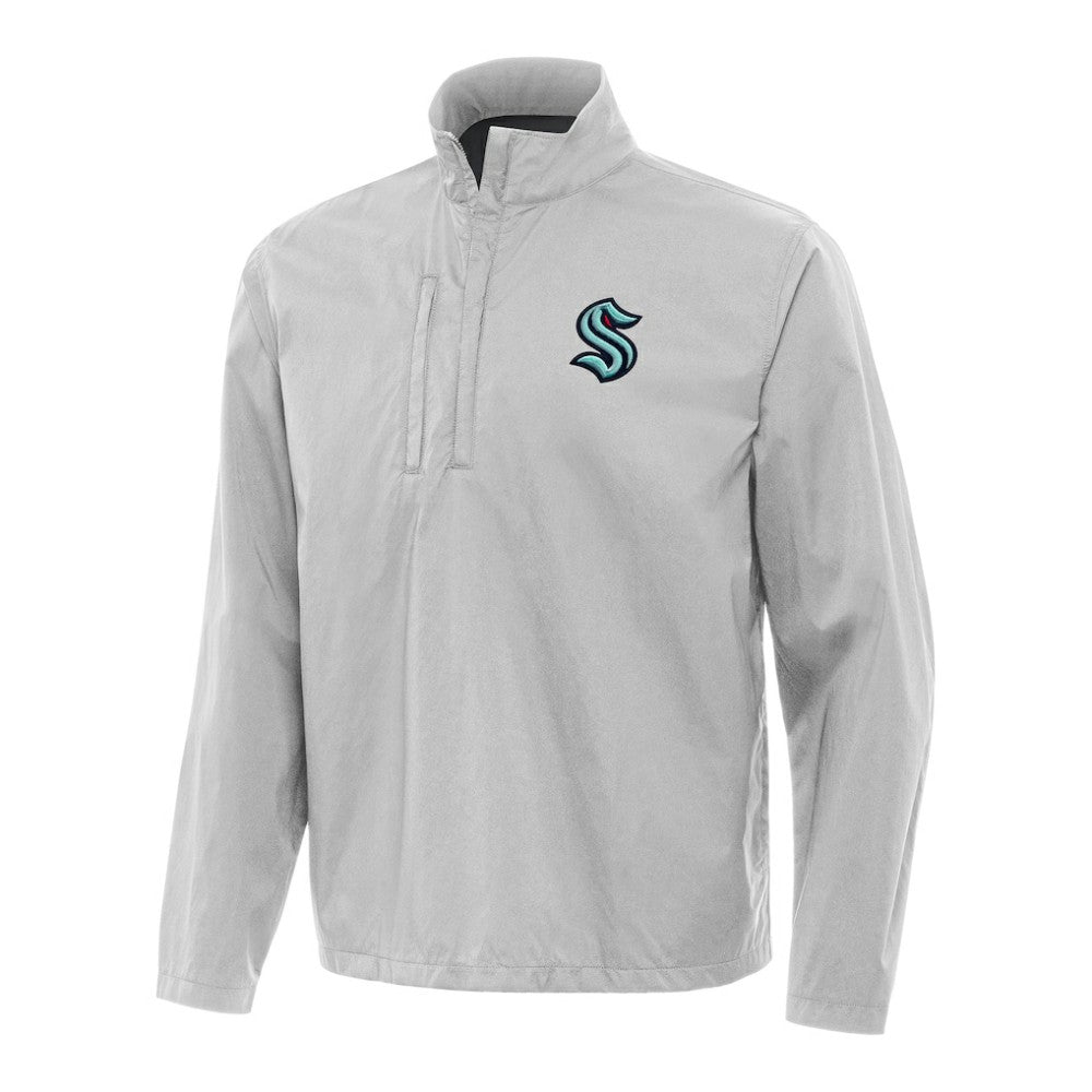 Seattle Kraken Antigua Brisk Quarter-Zip Windbreaker - NHL