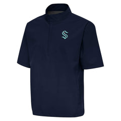 Seattle Kraken Antigua Brisk Quarter-Zip Windbreaker - NHL
