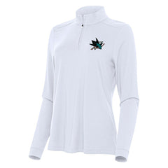 San Jose Sharks Antigua Women's Intent Quarter-Zip Top - NHL