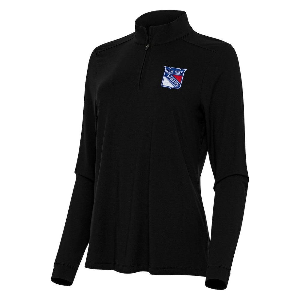 New York Rangers Antigua Women's Intent Quarter-Zip Top - NHL