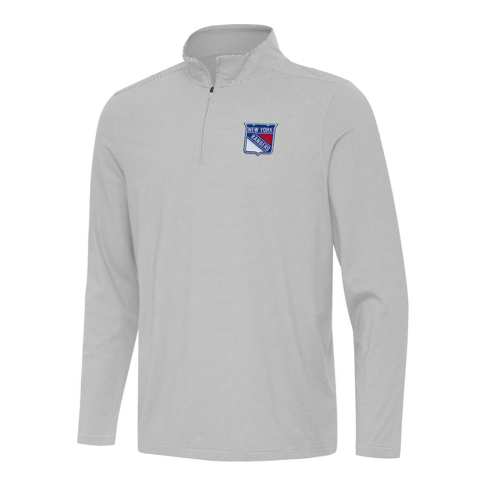 New York Rangers Antigua Twine Quarter-Zip Top - NHL