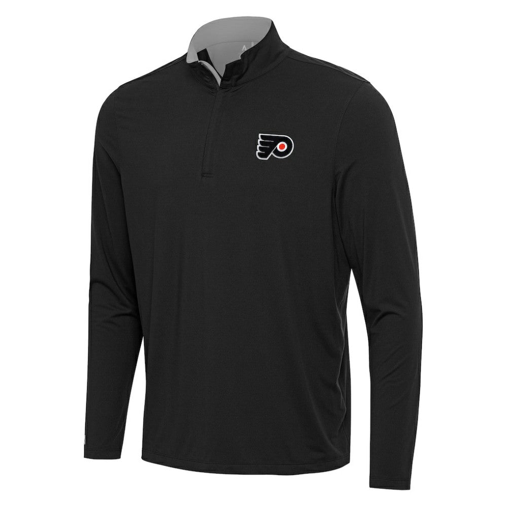 Philadelphia Flyers Antigua Content Quarter-Zip Pullover Top - NHL Pullover