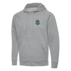 Seattle Kraken Antigua Big & Tall Victory Full-Zip Hoodie - NHL Hoodies