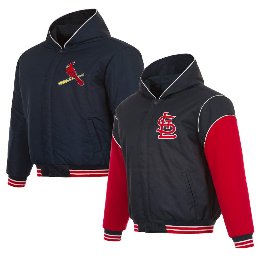 St. Louis Cardinals JH Design Youth Reversible Fleece Full-Snap Hoodie Jacket - MLB Jackets